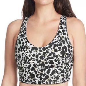 Sage Collective Everyday Inkspot Cheetah Leopard Bra Tank Top Workout Yoga